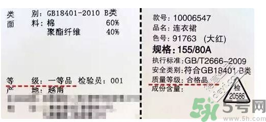 衣服一等品是什么意思？衣服一等品和合格品哪個(gè)好？