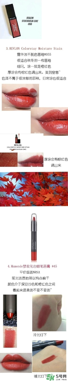 楓葉紅什么牌子好？楓葉紅口紅推薦