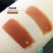 hm唇膏色號 hm口紅試色