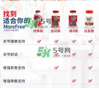 movefree紅藍(lán)綠區(qū)別 movefree維骨力有哪幾款？