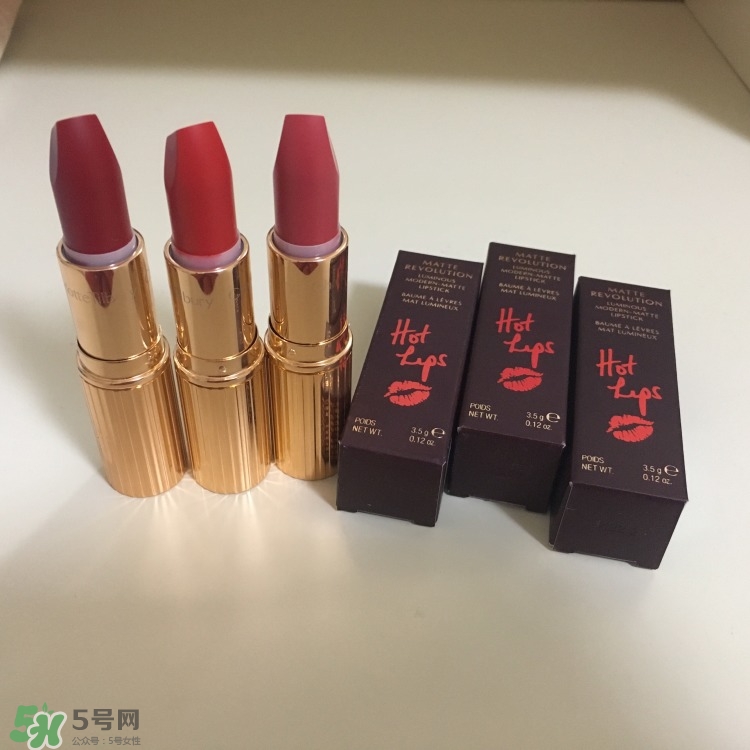 charlotte tilbury hot lips口紅色號_試色圖