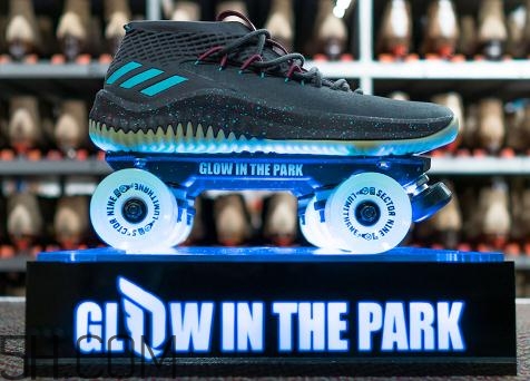 adidas dame 4 glow in the dark多少錢_實(shí)物上腳效果