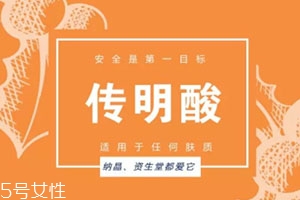 傳明酸白天能用嗎？