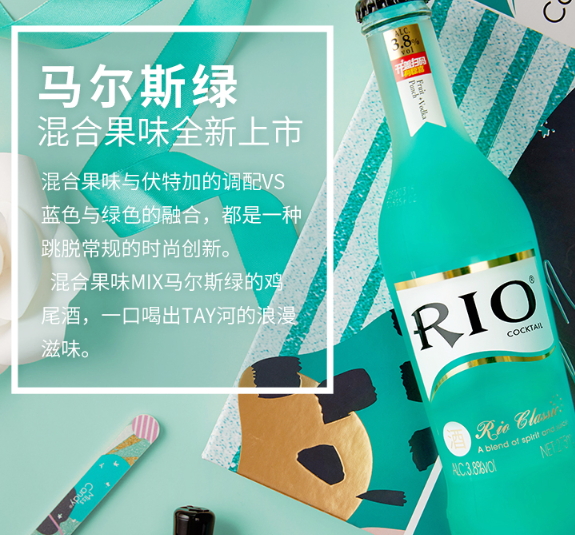 rio馬爾斯綠雞尾酒好喝嗎？rio馬爾斯綠什么味道